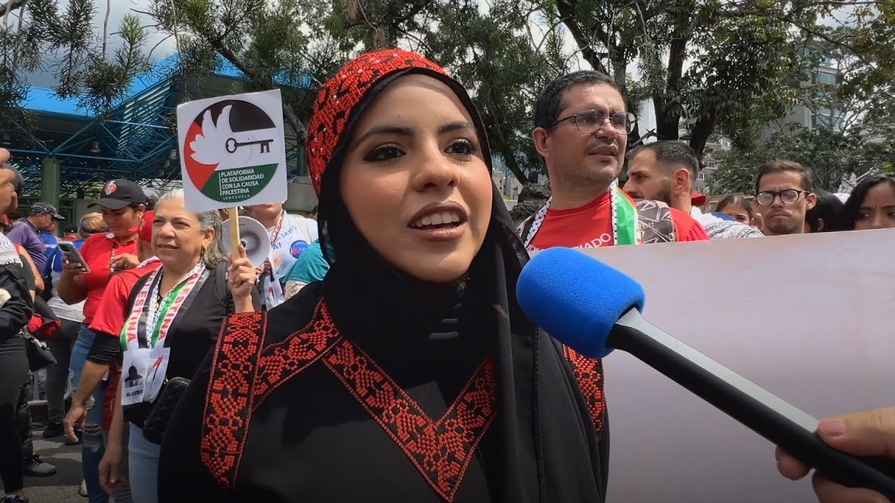 🇻🇪 Venezuelans march to demand that the UN take action against Israel