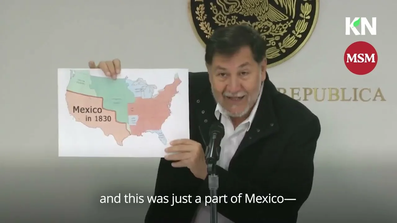 Mexico's Senate president gives U.S. a history lesson